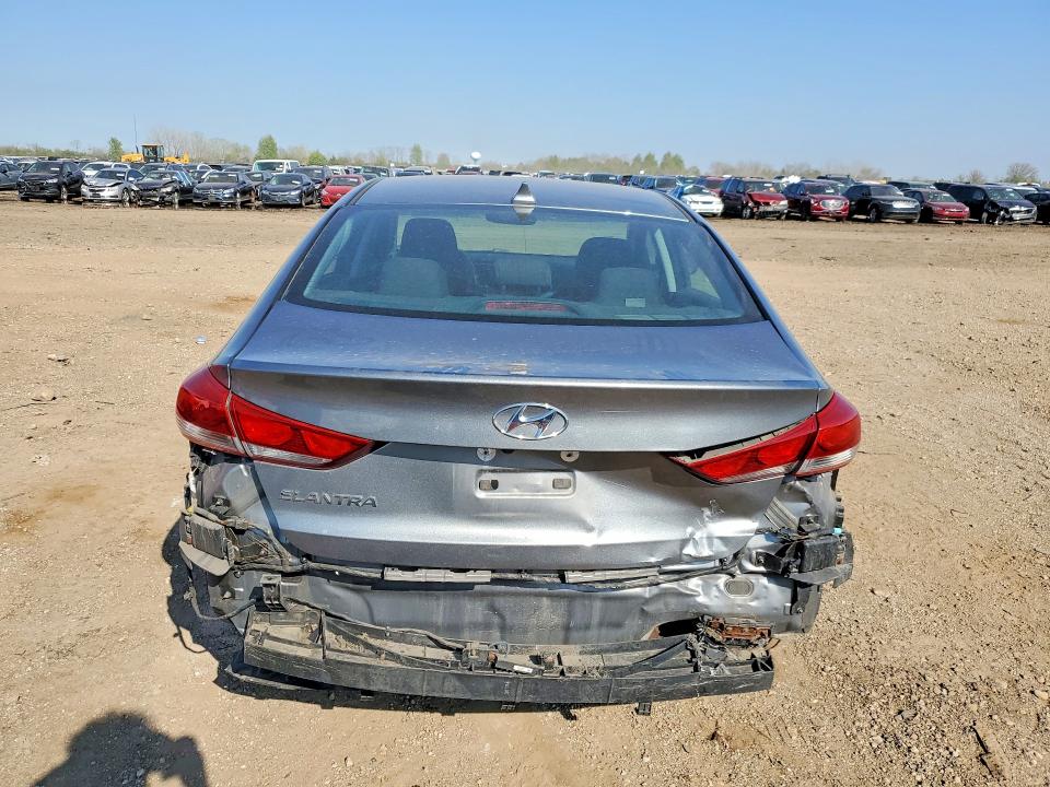 2017 Hyundai Elantra VIN KMHD84LF2HU371338 COPART salvage auction — REAR END, Il - Salvage Certificate, sold $2,350 on 2026-07-09 (photo 6)