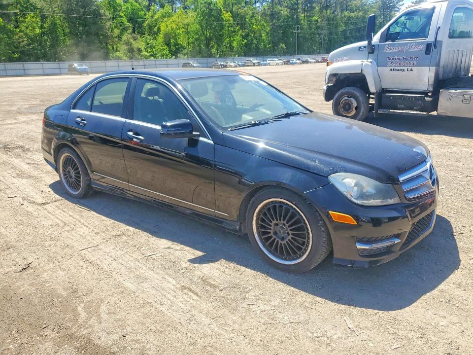 2013 Mercedes-benz C class VIN WDDGF4HB4DR254005 COPART salvage auction — ALL OVER, La - Certificate Of Title, sold $800 on 2026-07-24 (photo 4)