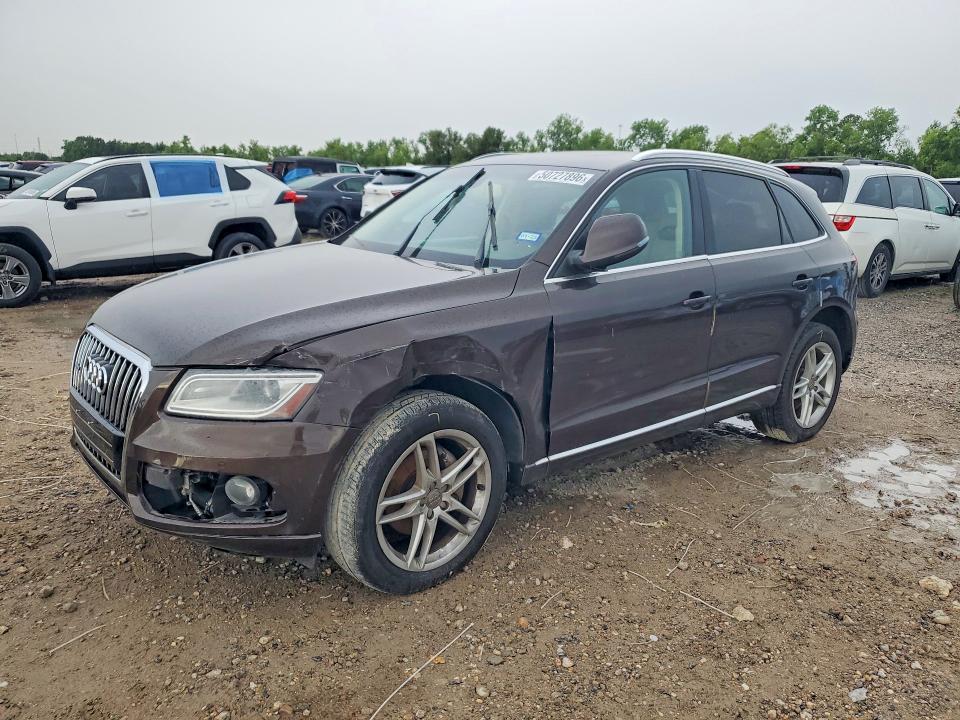 2014 Audi Q5 VIN WA1LFAFP9EA019230 COPART salvage auction — FRONT END, Tx - Salvage Vehicle Title, sold $1,050 on 2026-07-24 (photo 1)