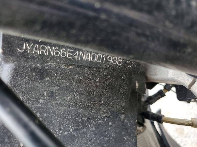 2022 Yamaha Yzf VIN JYARN66E4NA001938 COPART salvage auction — FRONT END, Tx - Salvage Vehicle Title, sold $5,000 on 2026-07-02 (photo 8)