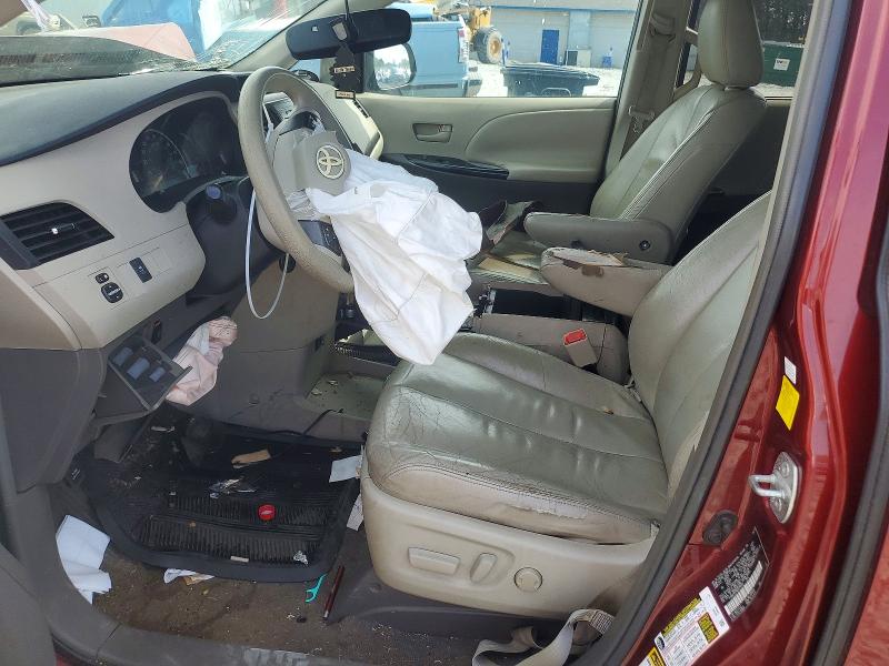 2011 Toyota Sienna VIN 5TDKK3DC9BS075482 COPART salvage auction — FRONT END, Nc - Salvage Certificate Of Title, sold $150 on 2026-07-29 (photo 7)