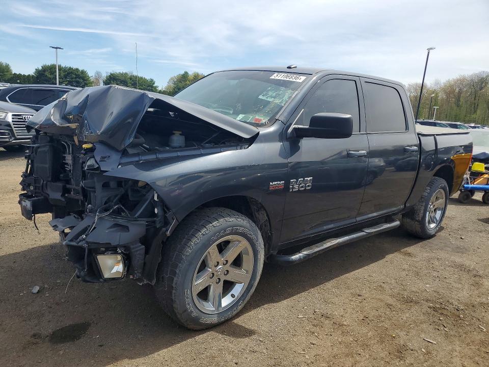 2017 Ram 1500 VIN 3C6RR7KT6HG794739 COPART salvage auction — FRONT END, Ny - Certificate Of Title, sold $5,100 on 2026-07-24 (photo 1)
