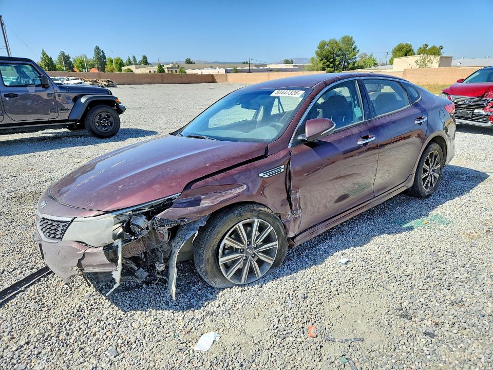 2019 Kia Optima VIN 5XXGT4L36KG370874 COPART salvage auction — SIDE, Ca - Salvage Certificate, sold $800 on 2026-07-08 (photo 1)