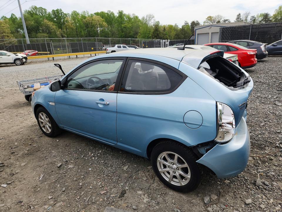 2010 Hyundai Accent VIN KMHCM3AC1AU155044 COPART salvage auction — REAR END, Md - Cert Of Salvage > 75% Damage, sold $450 on 2026-07-31 (photo 2)