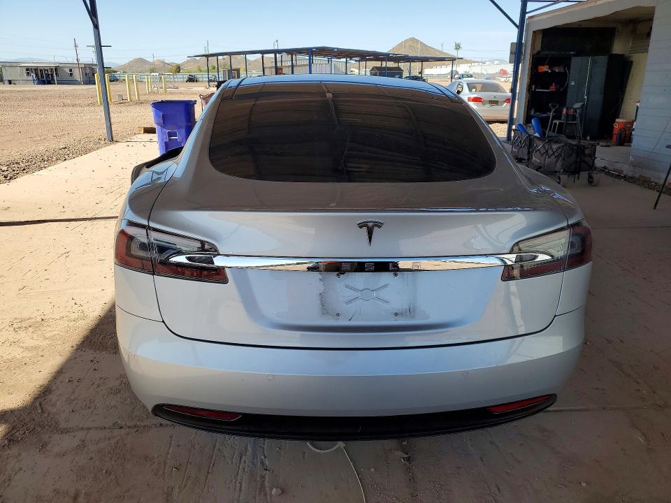 2016 Tesla Model s VIN 5YJSA1E24GF176745 COPART salvage auction — SIDE, Salvage Title, sold $4,400 on 2026-07-16 (photo 6)