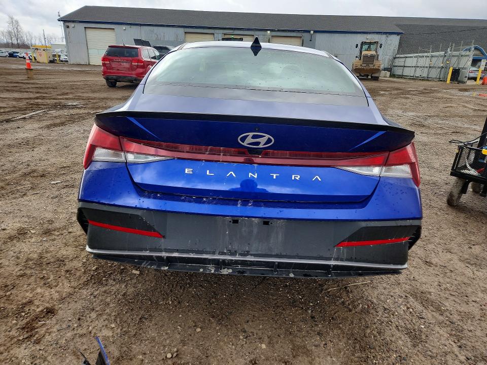 2025 Hyundai Elantra VIN KMHLM4DG4SU001532 COPART salvage auction — FRONT END, Mi - Certificate Of Title, sold $750 on 2026-07-22 (photo 6)