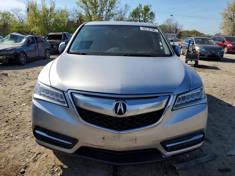 2015 Acura Mdx VIN 5FRYD4H66FB005252 COPART salvage auction — REAR END, Md - Cert Of Salvage > 75% Damage, sold $2,650 on 2026-07-02 (photo 5)