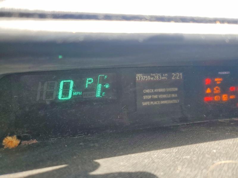 2013 Toyota Prius c VIN JTDKDTB3XD1549114 COPART salvage auction — FRONT END, Id - Salvage Certificate Of Title, sold $600 on 2026-07-07 (photo 9)