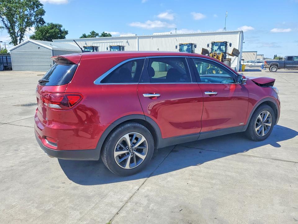 2020 Kia Sorento VIN 5XYPGDA57LG682403 COPART salvage auction — FRONT END, Ca - Salvage Certificate, sold $2,250 on 2026-07-20 (photo 3)