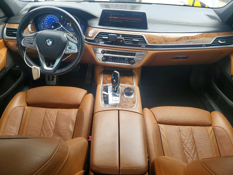 2018 BMW 7er VIN WBA7B0C57JG527278 COPART salvage auction — REAR END, Sc - Cert Of Title-Salvage, sold $8,100 on 2026-07-06 (photo 8)