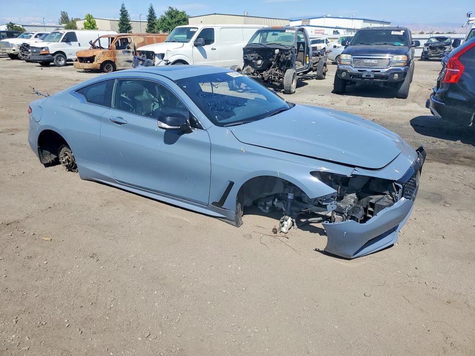 2022 Infiniti Q60 VIN JN1FV7LK9NM660722 COPART salvage auction — VANDALISM, Ca - Salvage Certificate, sold $5,200 on 2026-07-06 (photo 4)