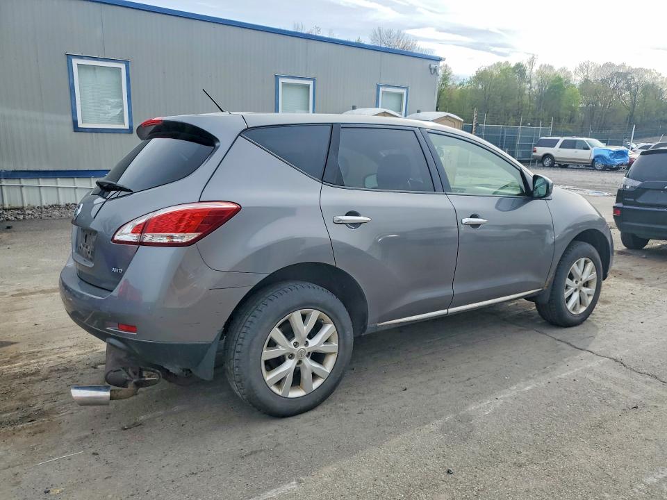 2013 Nissan Murano VIN JN8AZ1MW9DW318513 COPART salvage auction — UNDERCARRIAGE, Salvage Title, sold $400 on 2026-07-15 (photo 3)