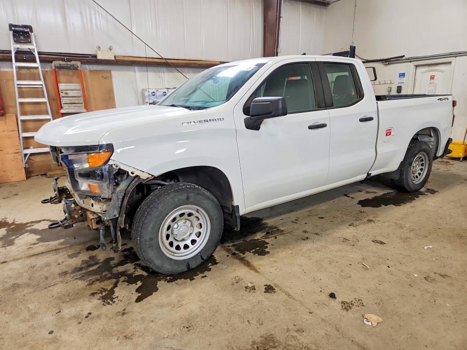 2022 Chevrolet Silverado VIN 1GCRDAEK5NZ525103 COPART salvage auction — FRONT END, Ab - Bos - Nonrepairable, sold $6,600 on 2026-07-09 (photo 1)