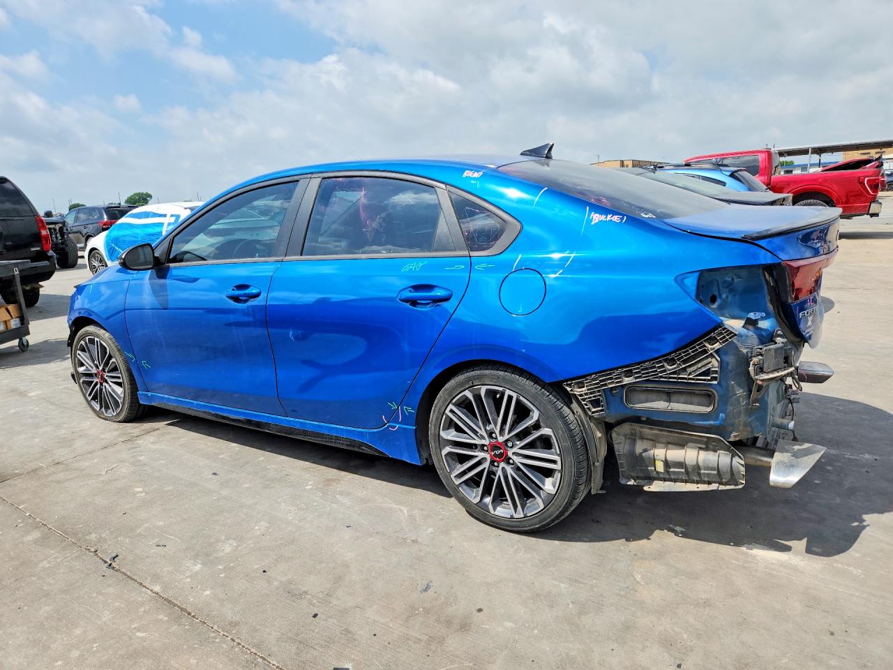 2023 Kia Forte VIN 3KPF44AC6PE526178 COPART salvage auction — Rear End, TX - SALVAGE VEHICLE TITLE, sold $3,050 on 2026-07-09 (photo 2)