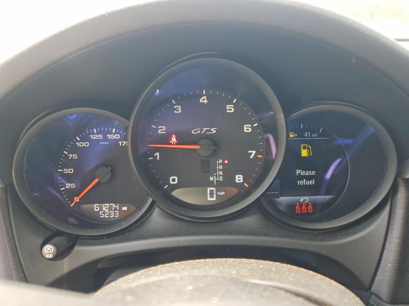 2021 Porsche Macan VIN WP1AG2A5XMLB51856 COPART salvage auction — FRONT END, GA - CERTIFICATE OF TITLE, sold $17,500 on 2026-07-28 (photo 9)