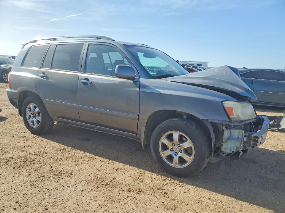 2007 Toyota Highlander VIN JTEDP21AX70129952 COPART salvage auction — FRONT END, CA - SALVAGE CERTIFICATE, sold $500 on 2026-07-20 (photo 4)