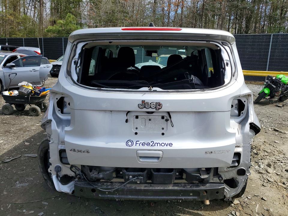 2021 Jeep VIN ZACNJDAB3MPN36982 COPART salvage auction — FRONT END, Md - Cert Of Salvage > 75% Damage, sold $750 on 2026-07-14 (photo 6)