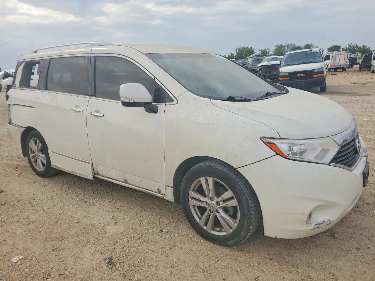 2015 Nissan Quest VIN JN8AE2KP6F9131034 COPART salvage auction — Rear End, TX - CERTIFICATE OF TITLE, sold $750 on 2026-07-08 (photo 4)