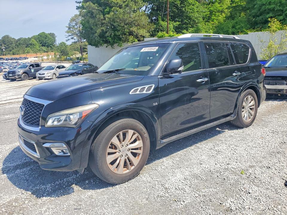 2016 Infiniti Qx80 VIN JN8AZ2NF7G9613570 COPART salvage auction — MECHANICAL, Fl - Certificate Of Title (P), sold $4,650 on 2026-07-08 (photo 1)