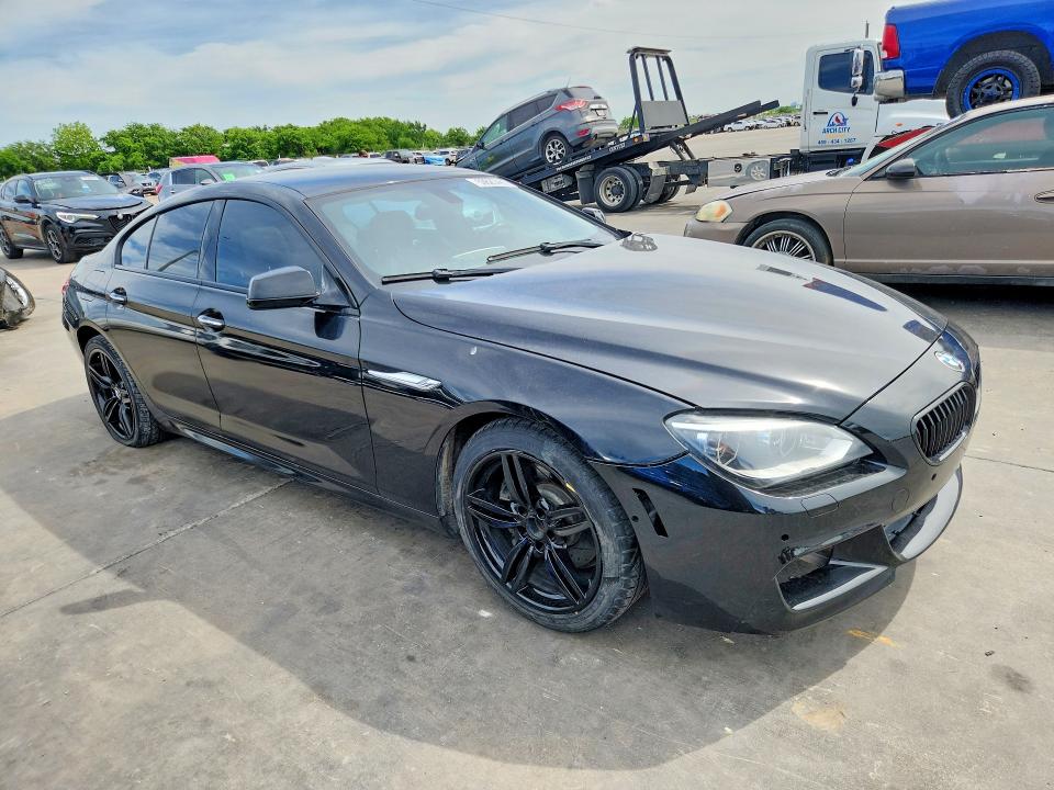2015 BMW 6er VIN WBA6B8C55FD453460 COPART salvage auction — REAR END, Tx - Certificate Of Title (P), sold $6,300 on 2026-07-30 (photo 4)