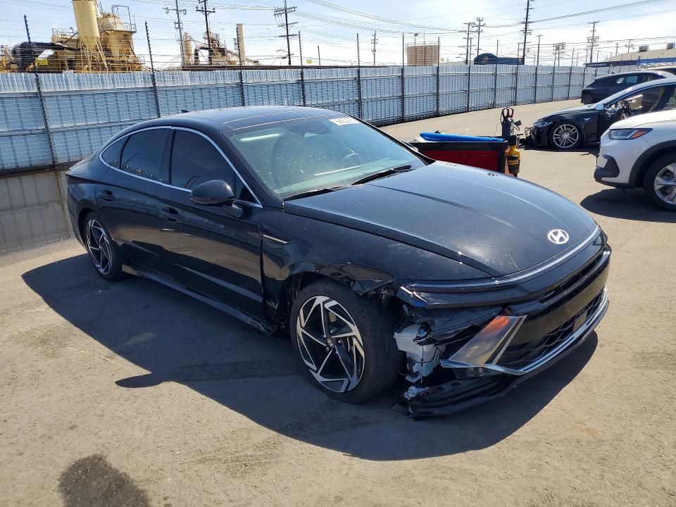 2024 Hyundai Sonata VIN KMHL14JA9RA388003 COPART salvage auction — FRONT END, Ca - Salvage Certificate, sold $5,600 on 2026-07-08 (photo 4)