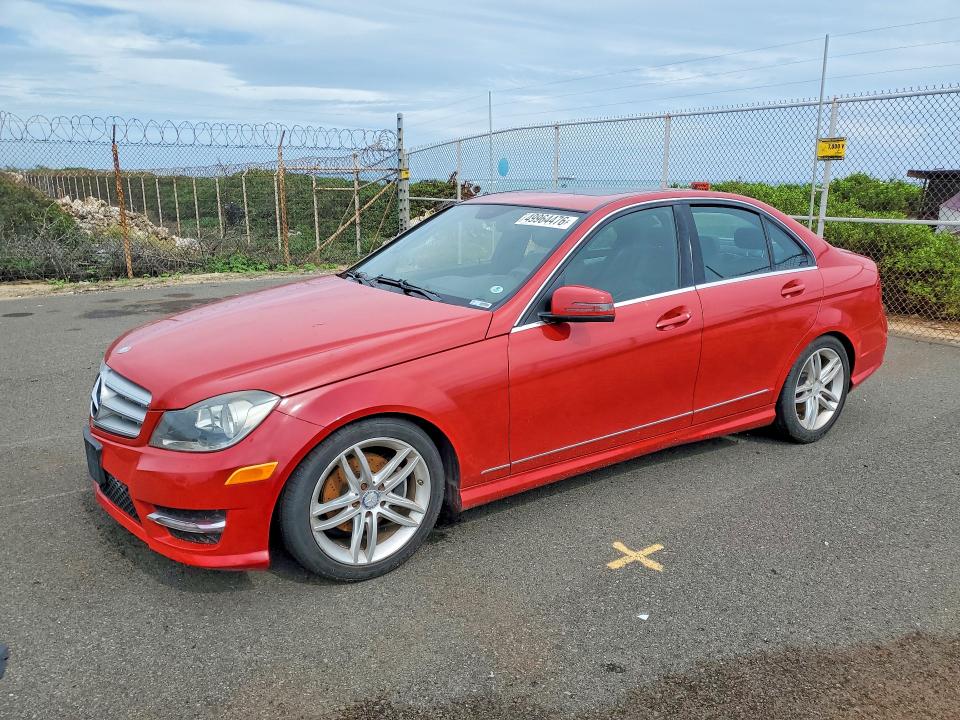 2013 Mercedes-benz C-klasse VIN WDDGF4HB5DA781047 COPART salvage auction — WATER/FLOOD, Hi - Certificate Of Salvage, sold $2 on 2026-07-27 (photo 1)