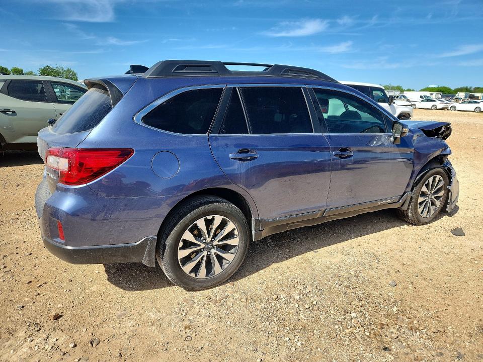 2016 Subaru Outback VIN 4S4BSBNC6G3310935 COPART salvage auction — FRONT END, Tx - Salvage Vehicle Title, sold $1,650 on 2026-07-09 (photo 3)