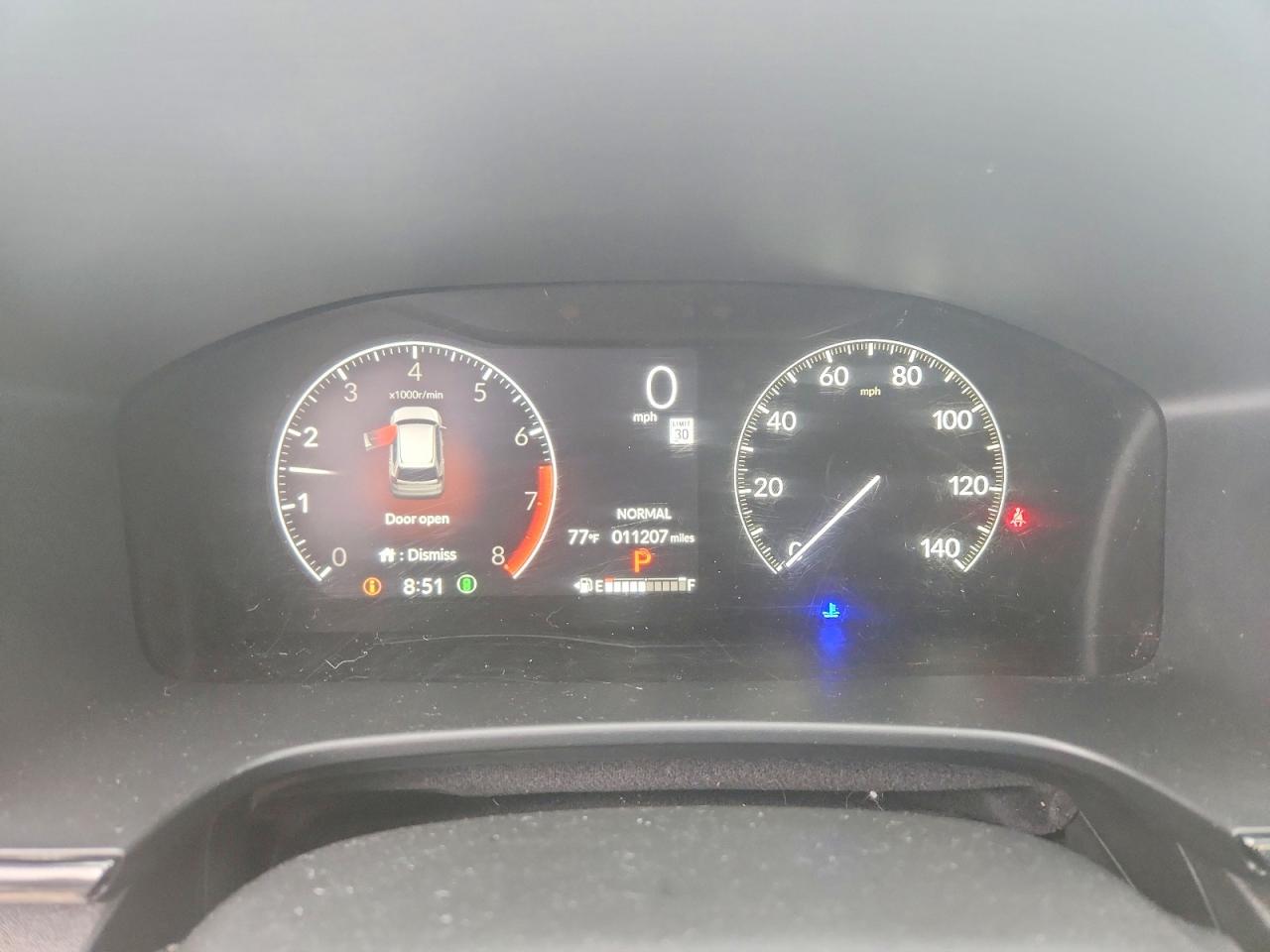2026 Honda CR-V VIN 2HKRS3H20TH312822 COPART salvage auction — Front End, TX - SALVAGE VEHICLE TITLE, sold $11,200 on 2026-07-09 (photo 9)
