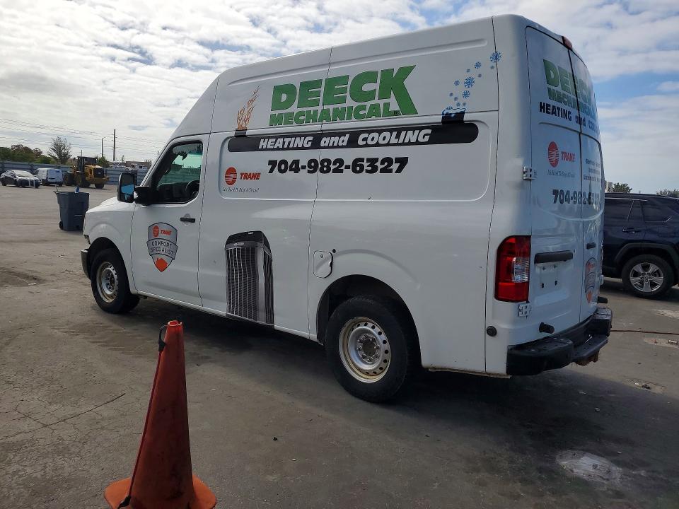 2019 Nissan Nv 2500 VIN 1N6AF0LYXKN811327 COPART salvage auction — MECHANICAL, Nc - Salvage Certificate Of Title, sold $3,450 on 2026-07-30 (photo 2)