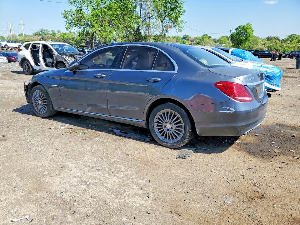 2015 Mercedes-benz C-klasse VIN 55SWF4KB8FU024831 COPART salvage auction — FRONT END, Wv - Certificate Of Title, sold $3,800 on 2026-07-09 (photo 2)