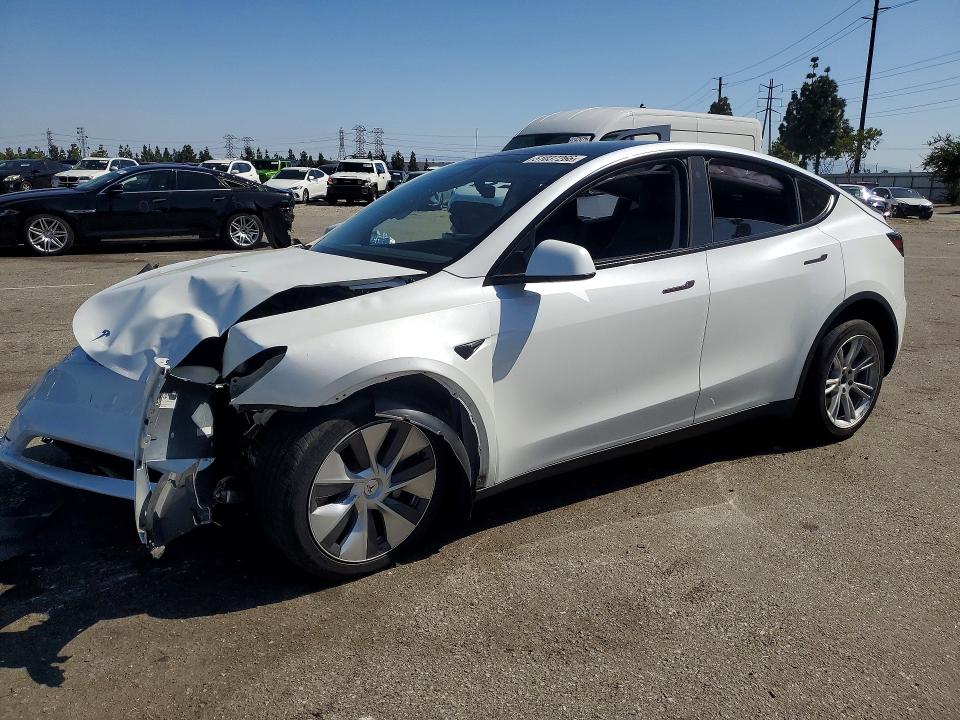 2022 Tesla VIN 7SAYGDEE4NF493106 COPART salvage auction — FRONT END, Ca - Salvage Certificate, sold $5,400 on 2026-07-28 (photo 1)