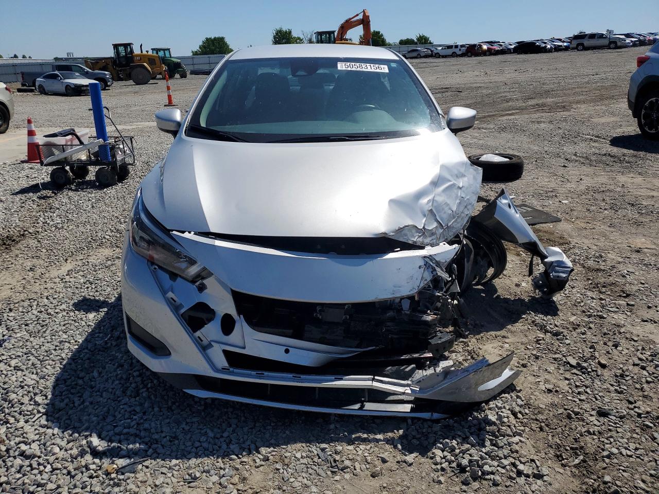 2025 Nissan Versa VIN 3N1CN8EV9SL870260 COPART salvage auction — Front End, KY - CERT OF TITLE-SALVAGE, sold $950 on 2026-07-09 (photo 5)