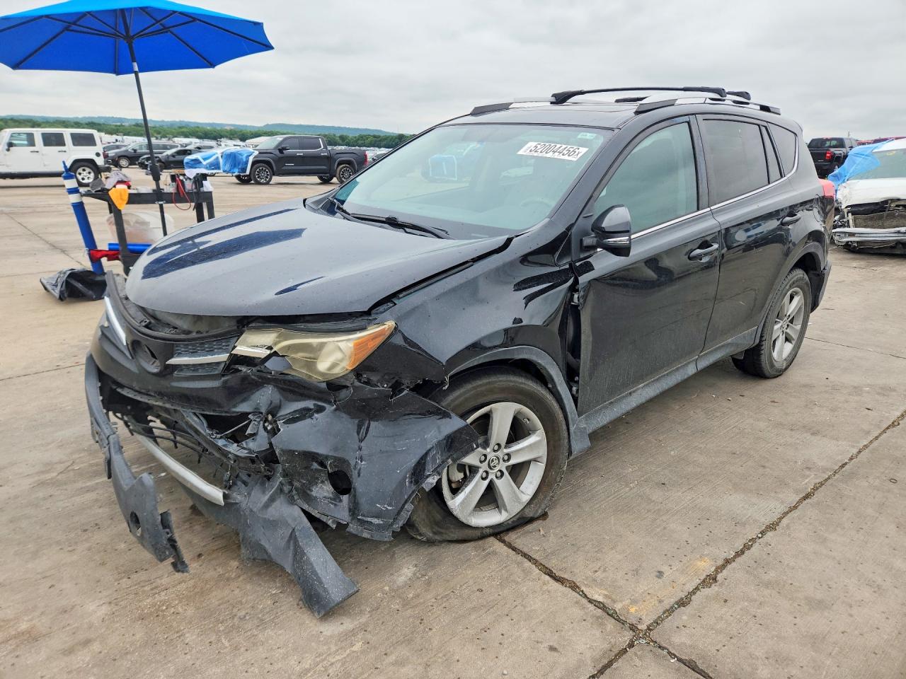 2015 Toyota RAV4 VIN 2T3WFREV3FW151842 COPART salvage auction — Front End, TX - SALVAGE VEHICLE TITLE, sold $3,050 on 2026-07-02 (photo 1)