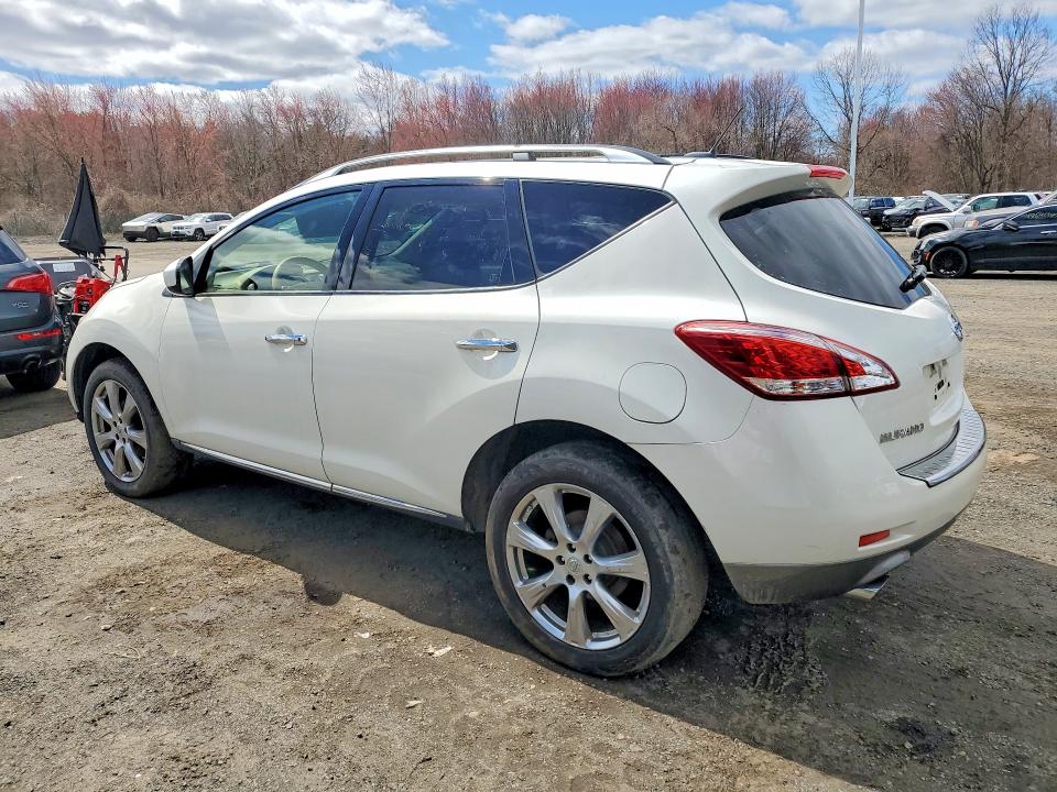 2012 Nissan Murano VIN JN8AZ1MW3CW233049 COPART salvage auction — MINOR DENT/SCRATCHES, Ri - Certificate Of Title, sold $975 on 2026-07-16 (photo 2)