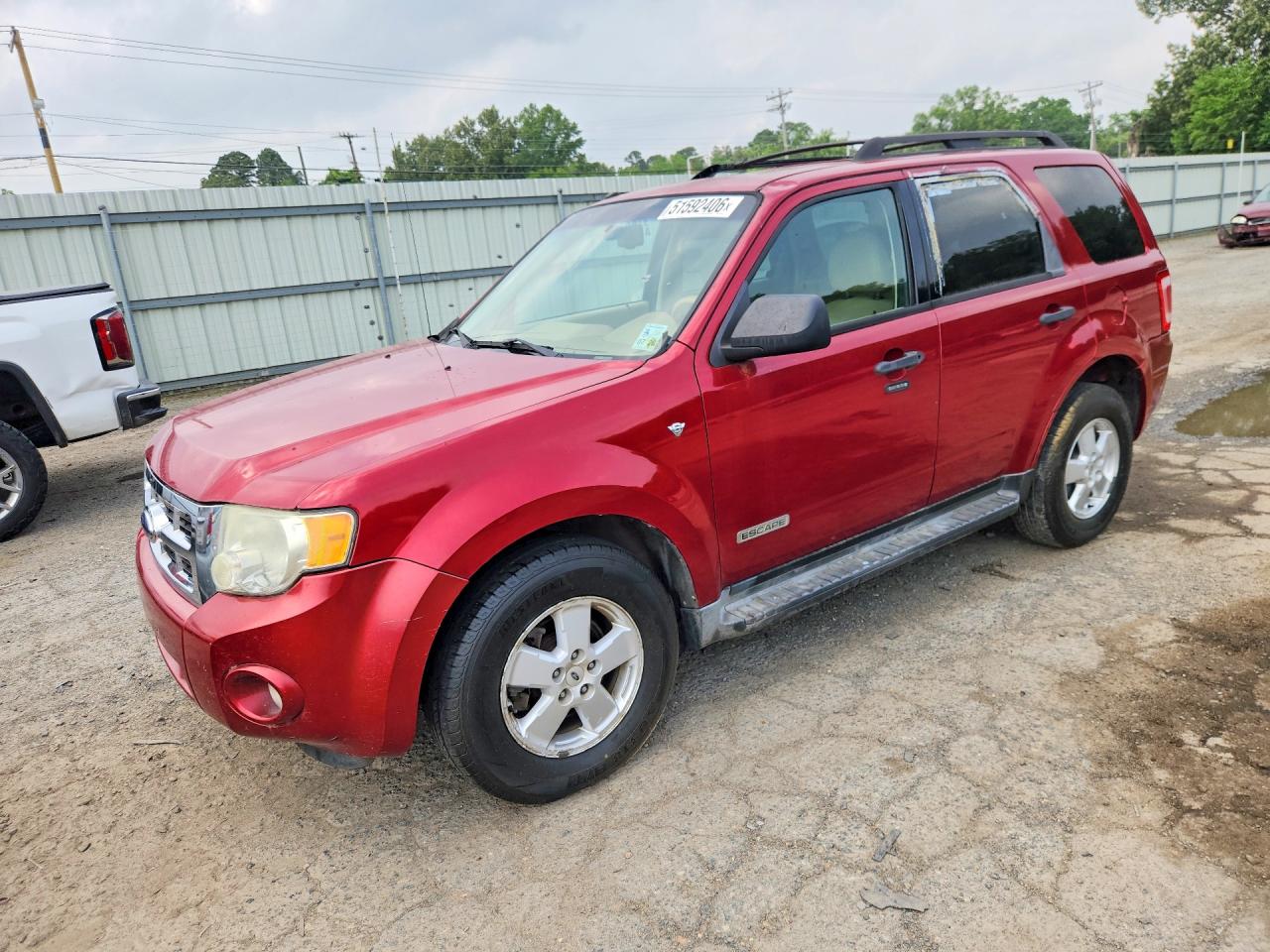 2008 Ford Escape VIN 1FMCU03118KB50135 COPART salvage auction — Minor Dent/Scratches, LA - CERT OF TITLE-SALVAGE (P), sold $650 on 2026-07-08 (photo 1)