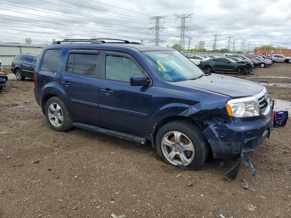 2014 Honda Pilot VIN 5FNYF4H56EB052041 COPART salvage auction — FRONT END, IL - SALVAGE CERTIFICATE, sold $2,700 on 2026-07-09 (photo 4)