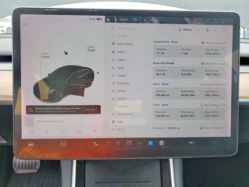 2019 Tesla Model 3 VIN 5YJ3E1EA9KF397718 COPART salvage auction — REAR END, Tx - Salvage Vehicle Title, sold $4,450 on 2026-07-14 (photo 9)