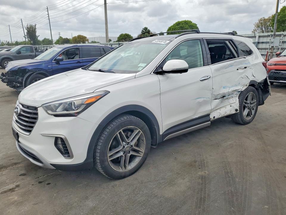 2018 Hyundai Santa fe VIN KM8SRDHF1JU277857 COPART salvage auction — SIDE, Fl - Cert Of Title Slvg Rebuildable, sold $4,650 on 2026-07-13 (photo 1)