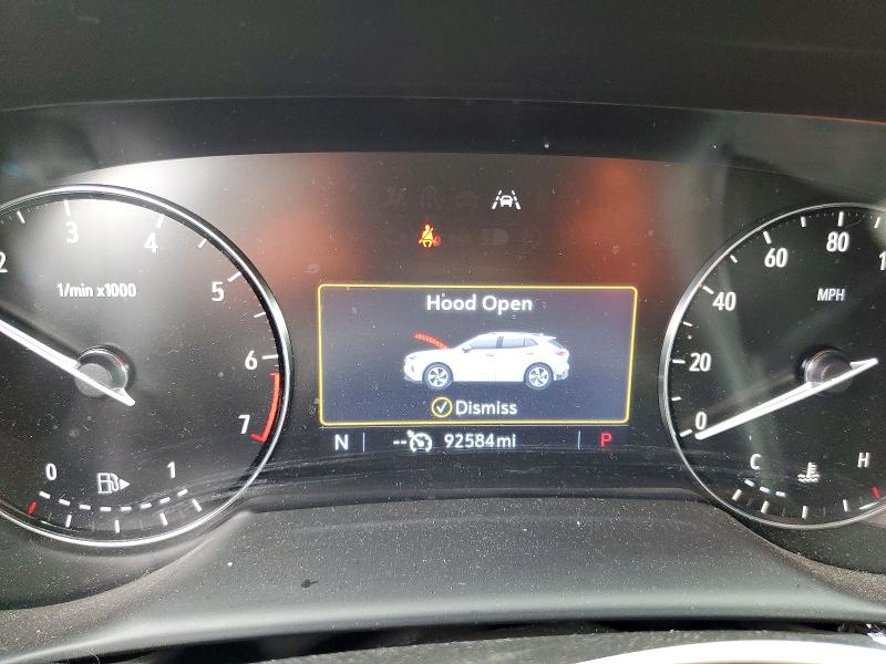 2022 Buick Envision VIN LRBAZLR43ND129690 COPART salvage auction — HAIL, IN, sold $325 on 2026-07-27 (photo 9)