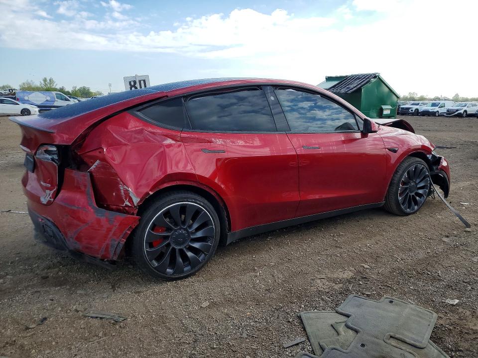 2024 Tesla VIN 7SAYGDEF2RA265519 COPART salvage auction — FRONT END, Il - Salvage Certificate, sold $8,000 on 2026-07-07 (photo 3)