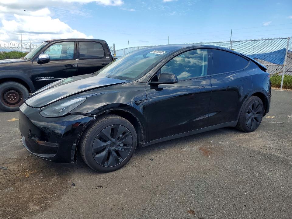 2025 Tesla Model y VIN 7SAYGDED9SF317378 COPART salvage auction — REAR END, Hi - Certificate Of Salvage, sold $2,150 on 2026-08-24 (photo 1)
