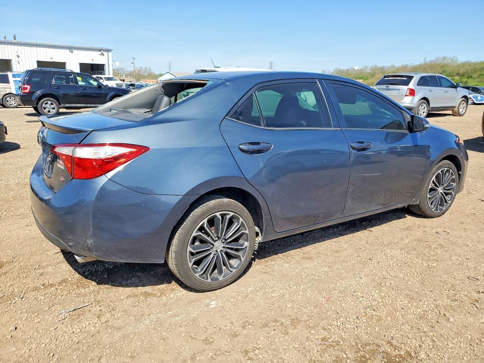 2014 Toyota Corolla VIN 5YFBURHE0EP009893 COPART salvage auction — HAIL, Il - Salvage Certificate, sold $2,750 on 2026-07-08 (photo 3)