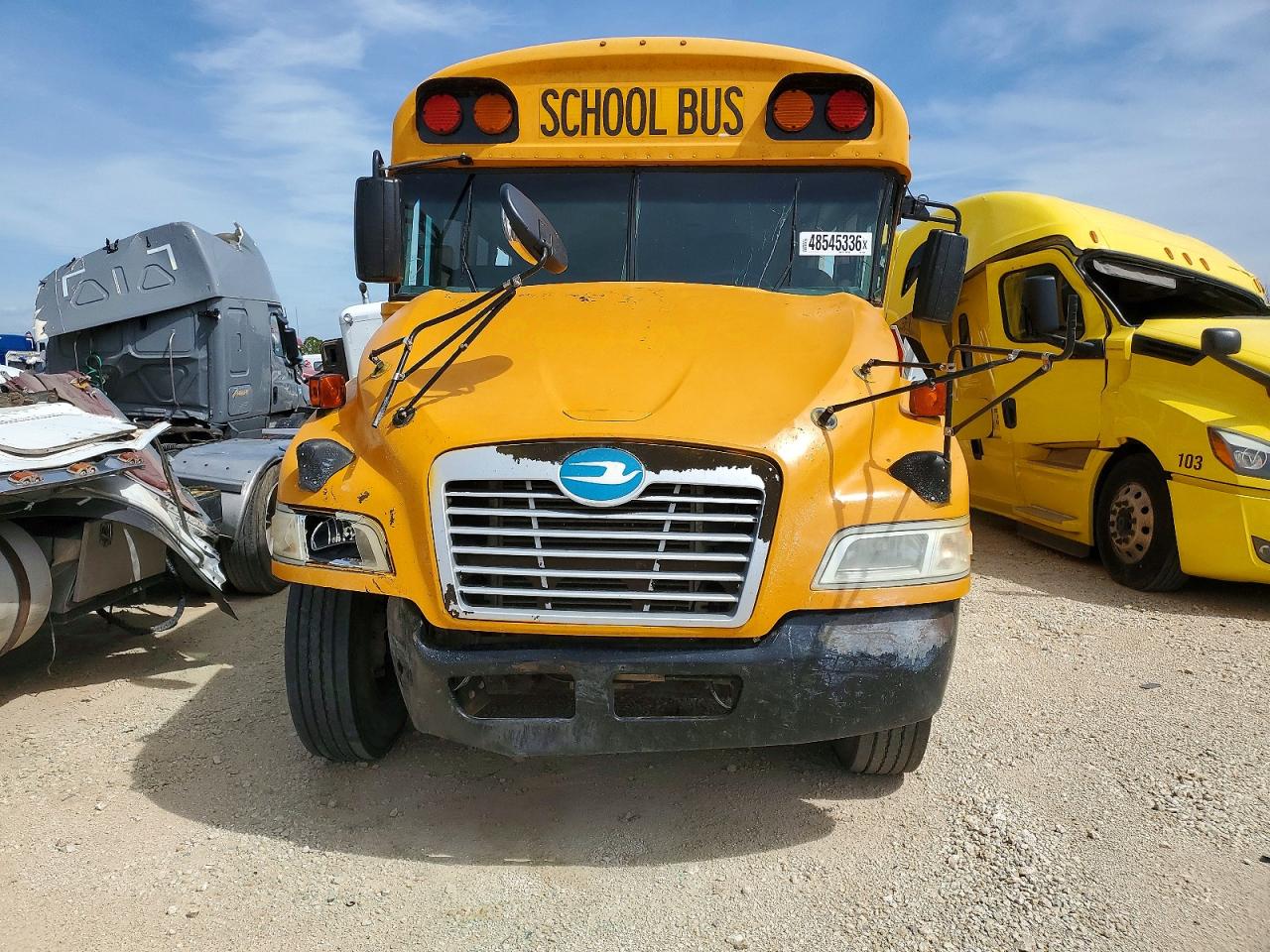 2015 Blubird School bus / transit bus VIN 1BAKCCPH2FF307957 COPART salvage auction — Front End, TX - SALVAGE VEHICLE TITLE, sold $3,475 on 2026-05-08 (photo 9)