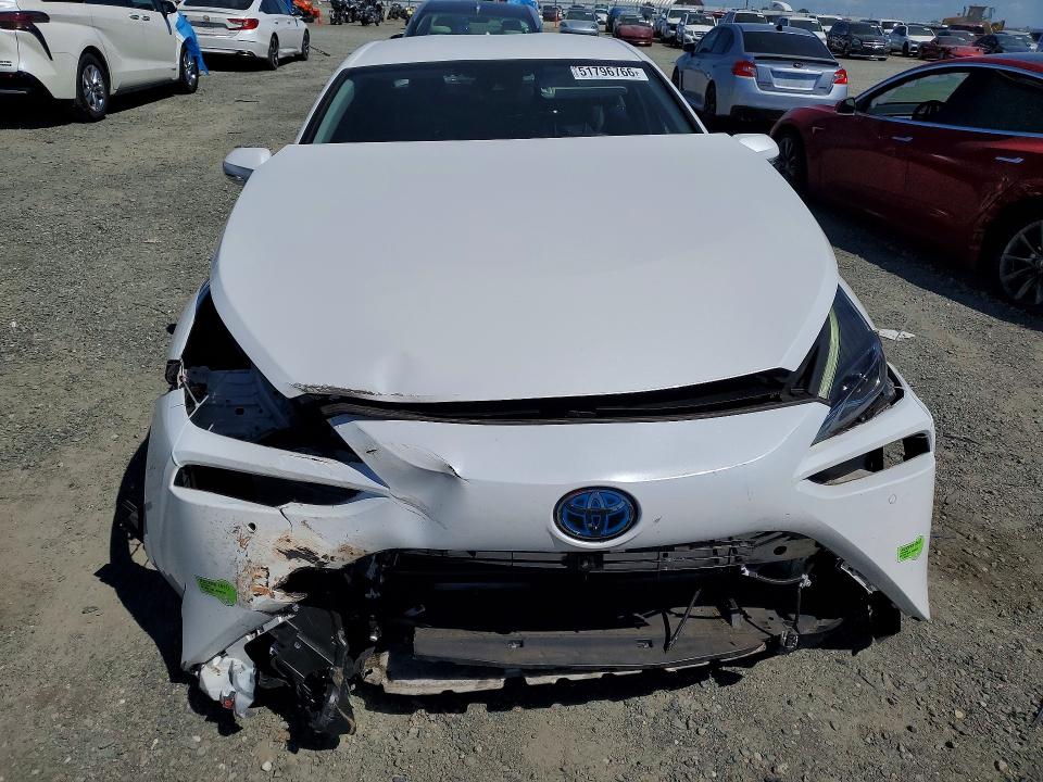 2022 Toyota Mirai VIN JTDAAAAA3NA006925 COPART salvage auction — REAR END, CA - SALVAGE CERTIFICATE, sold $900 on 2026-07-14 (photo 5)