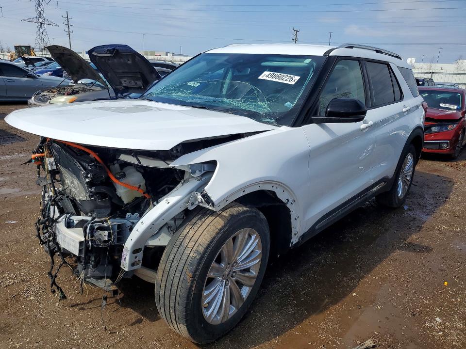 2022 Ford Explorer VIN 1FM5K8FW5NNA09423 COPART salvage auction — FRONT END, Mo - Salvage Certificate Of Title, sold $4,850 on 2026-07-03 (photo 1)
