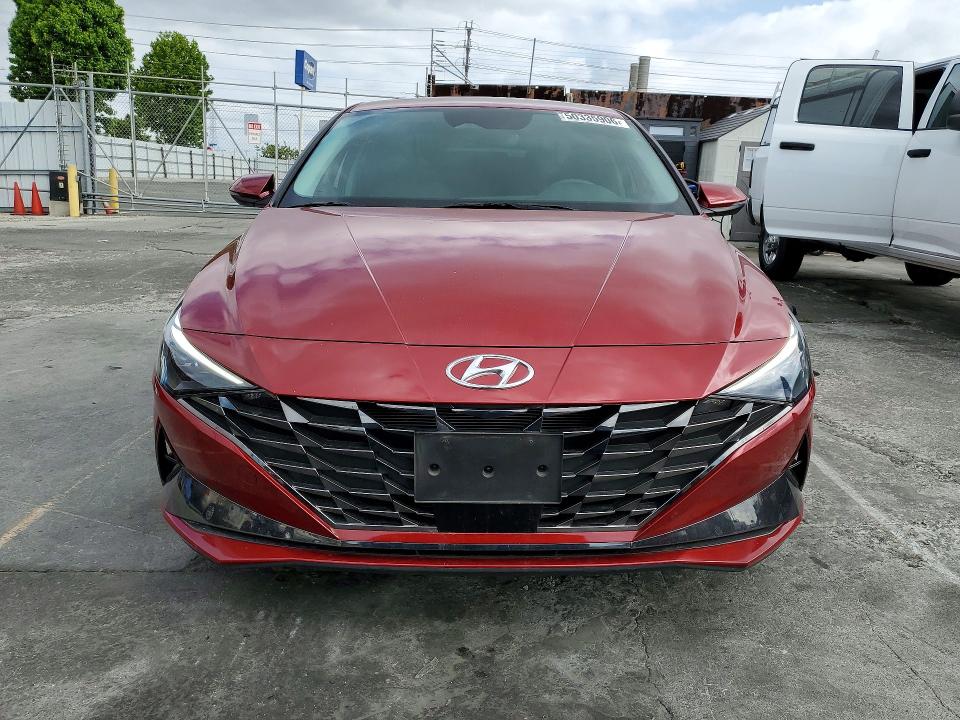 2023 Hyundai Elantra VIN KMHLP4AGXPU593196 COPART salvage auction — REAR END, Salvage Title, sold $6,200 on 2026-09-02 (photo 5)