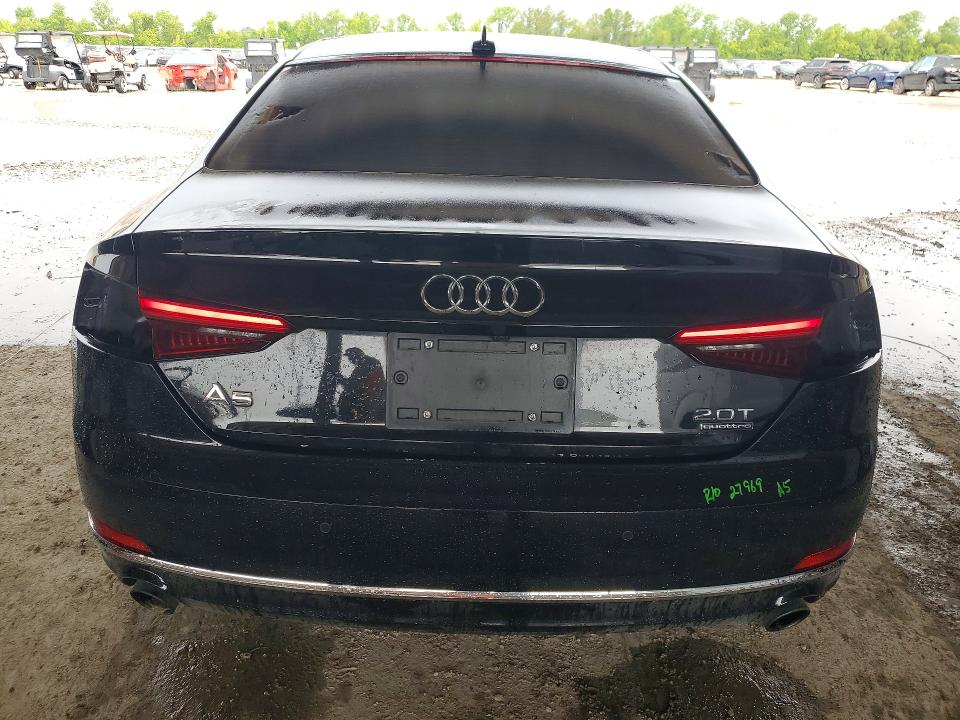 2018 Audi A5 VIN WAURNAF58JA093554 COPART salvage auction — SIDE, Tx - Salvage Vehicle Title, sold $6,000 on 2026-07-17 (photo 6)