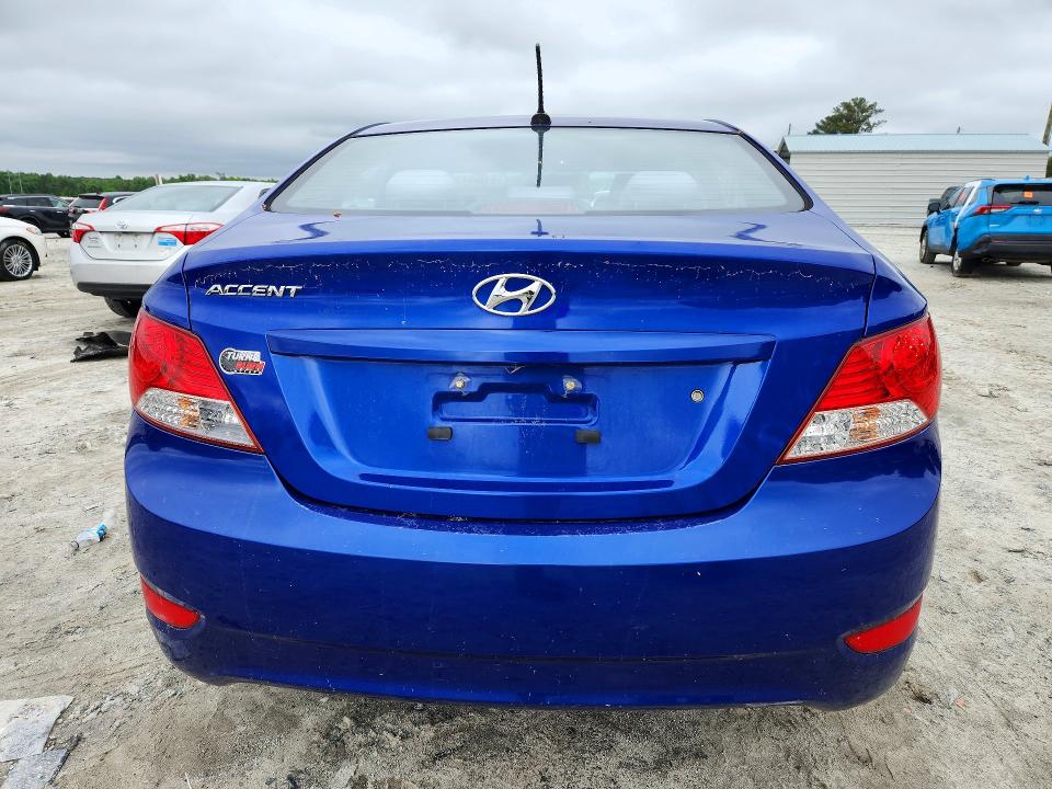 2013 Hyundai Accent VIN KMHCT4AE0DU500207 COPART salvage auction — FRONT END, Ga - Cert Of Title-Salvage, sold $550 on 2026-08-03 (photo 6)