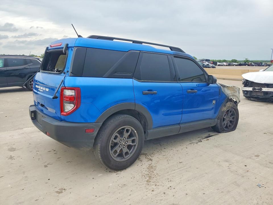 2022 Ford Bronco sport VIN 3FMCR9B69NRD21384 COPART salvage auction — BURN, Tx - Nonrepairable Title, sold $750 on 2026-07-02 (photo 3)