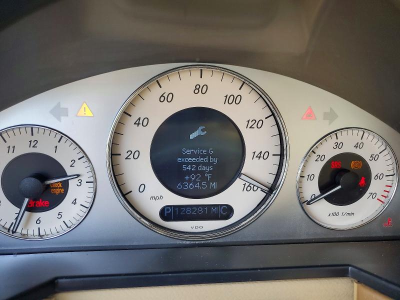 2007 Merz E350 VIN WDBUF56X07B016925 COPART salvage auction — FRONT END, MD - CERT OF SALVAGE > 75% DAMAGE, sold $250 on 2026-07-27 (photo 9)